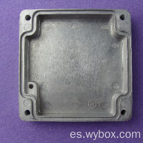 Caja de aluminio pequeña Caja de aluminio impermeable IP67 Caja de aluminio para electrónica AWP505 con tamaño 120 * 120 * 80 mm